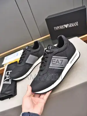 Classic Men Emporio Armani Designer Sneakers in Stock