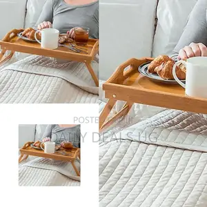 Foldable Wooden Bed Tray