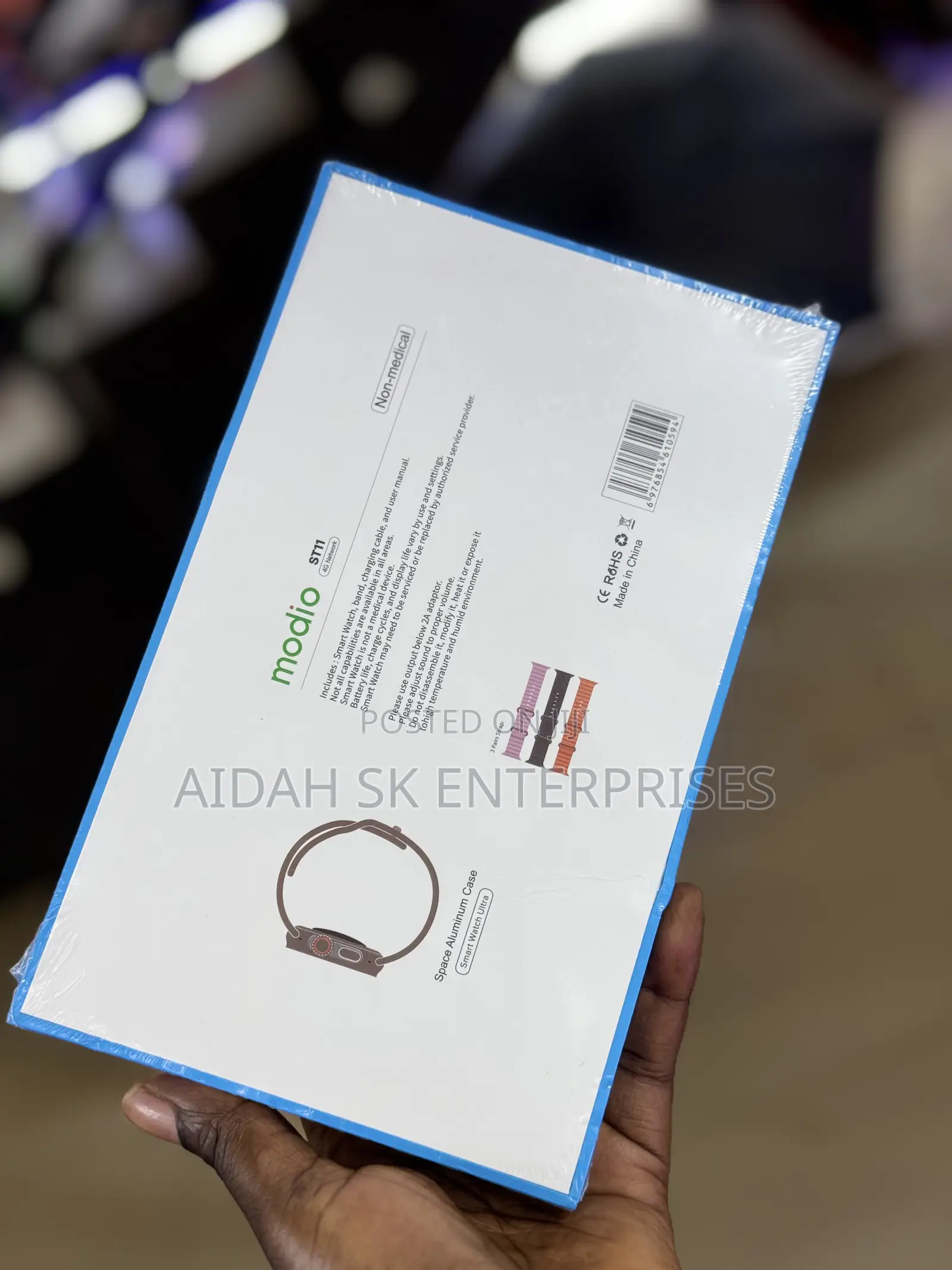 Modio ST11 Smartwatch With 3 Pairs Strap,2.2 Inch