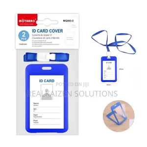 MOTARRO Vertical | Portrait ID Card Cover Pack With String
