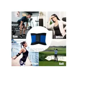 Blue and Black Waist Trainer Belt.