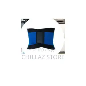Blue and Black Waist Trainer Belt.
