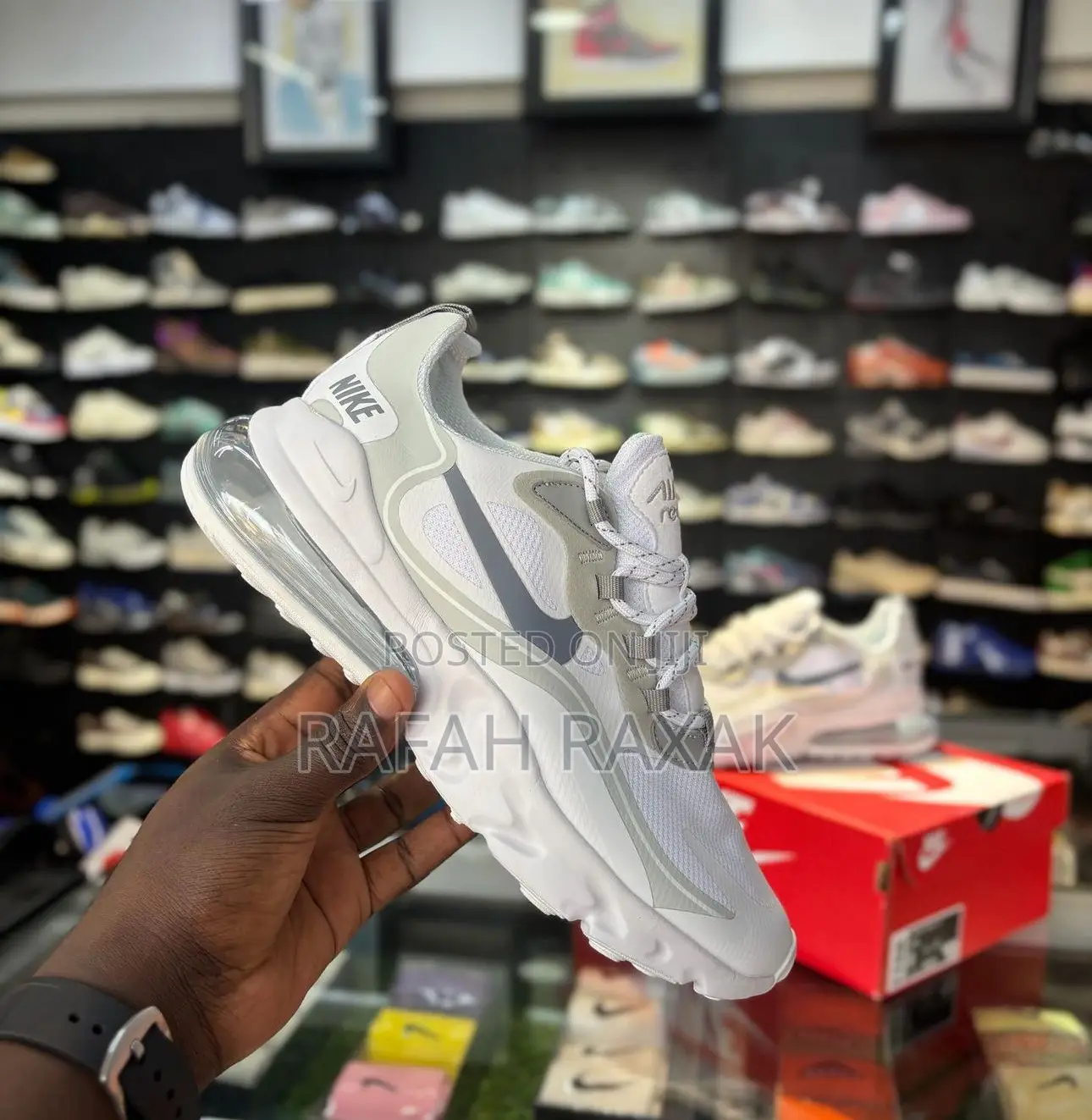 Original Triple White Nike Air Max 270 React Sneaker