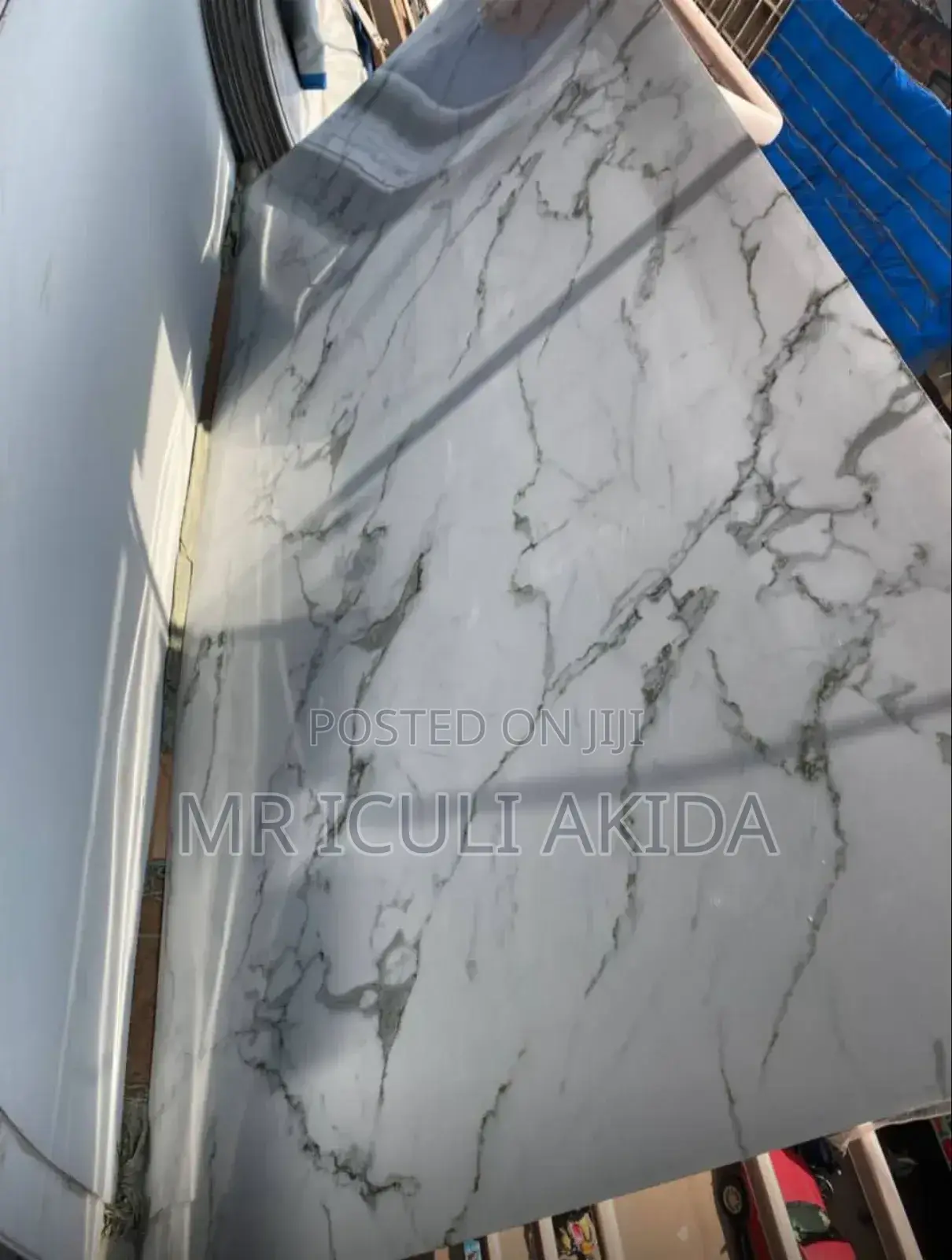 2.2x1.8meters PVC High Gloss Waterproof Panel Marble Sheets