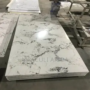 2.2x1.8mtr PVC High Gloss Waterproof Wall Panel Marble Sheet