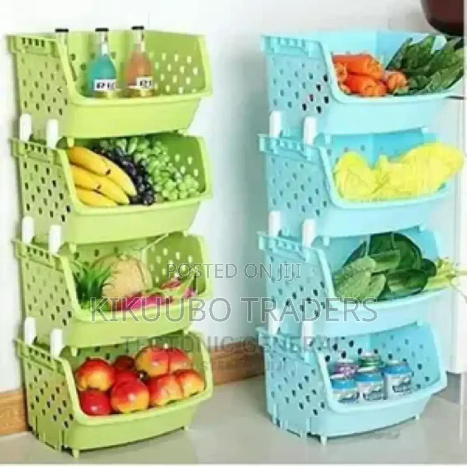 4 Tier Plastic Kitchen Rack