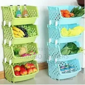 4 Tier Plastic Kitchen Rack
