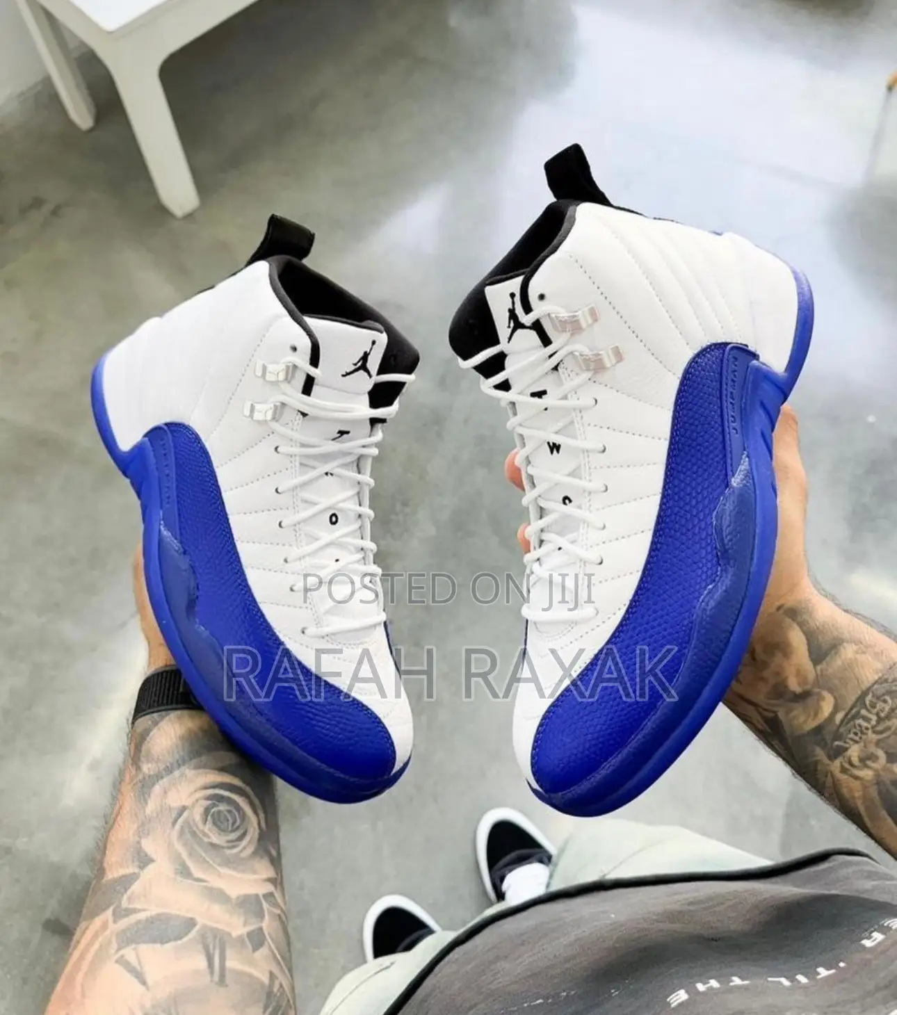 Original Blue/White Air Jordan 12 Retro Sneaker