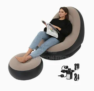 Inflatable Chair With Air Pump - For Living Room, Bedroom