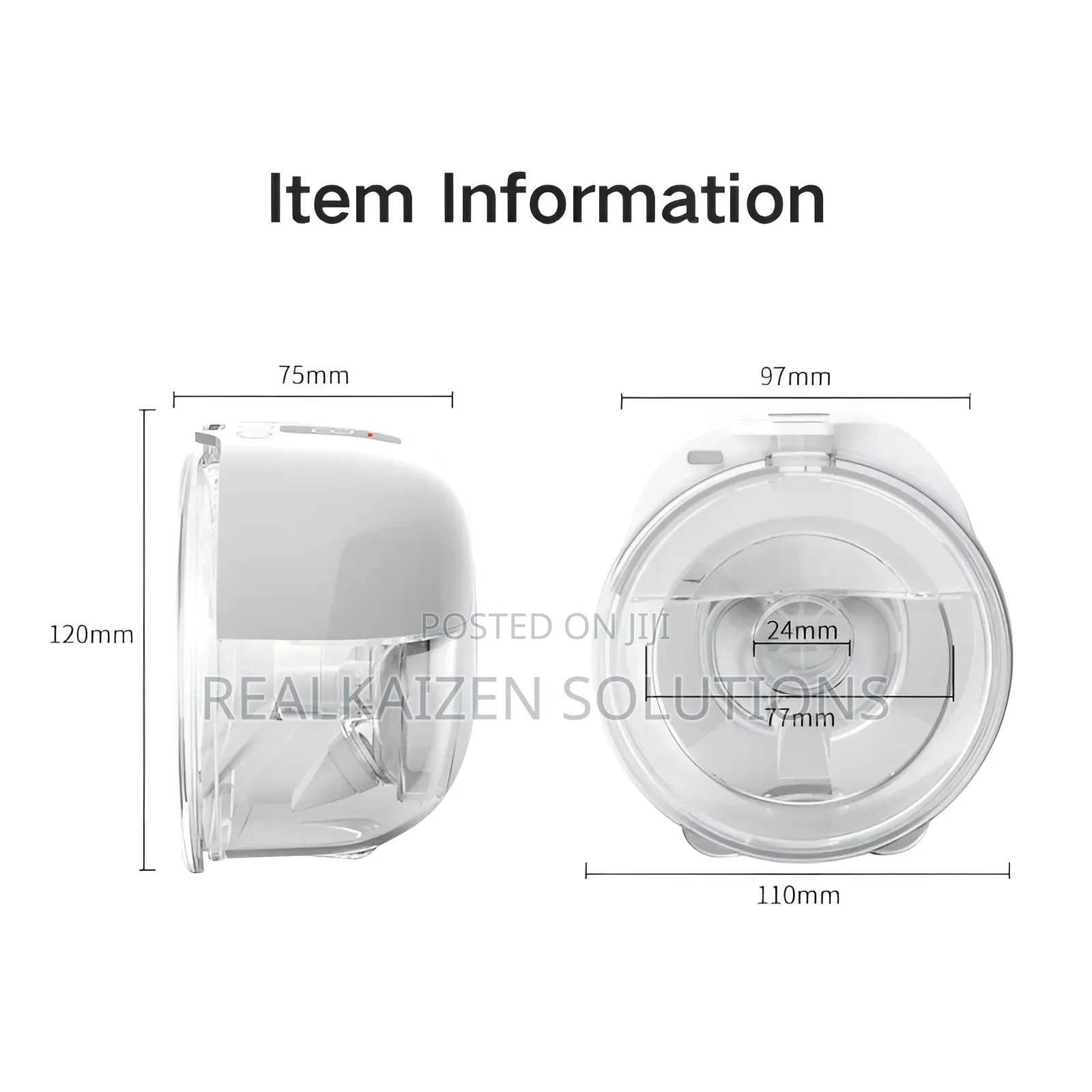Portable and Rechargeable Wearable Electric Breast Pump