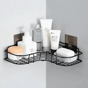 Iron Corner Shelf With Sticker Shower Caddy