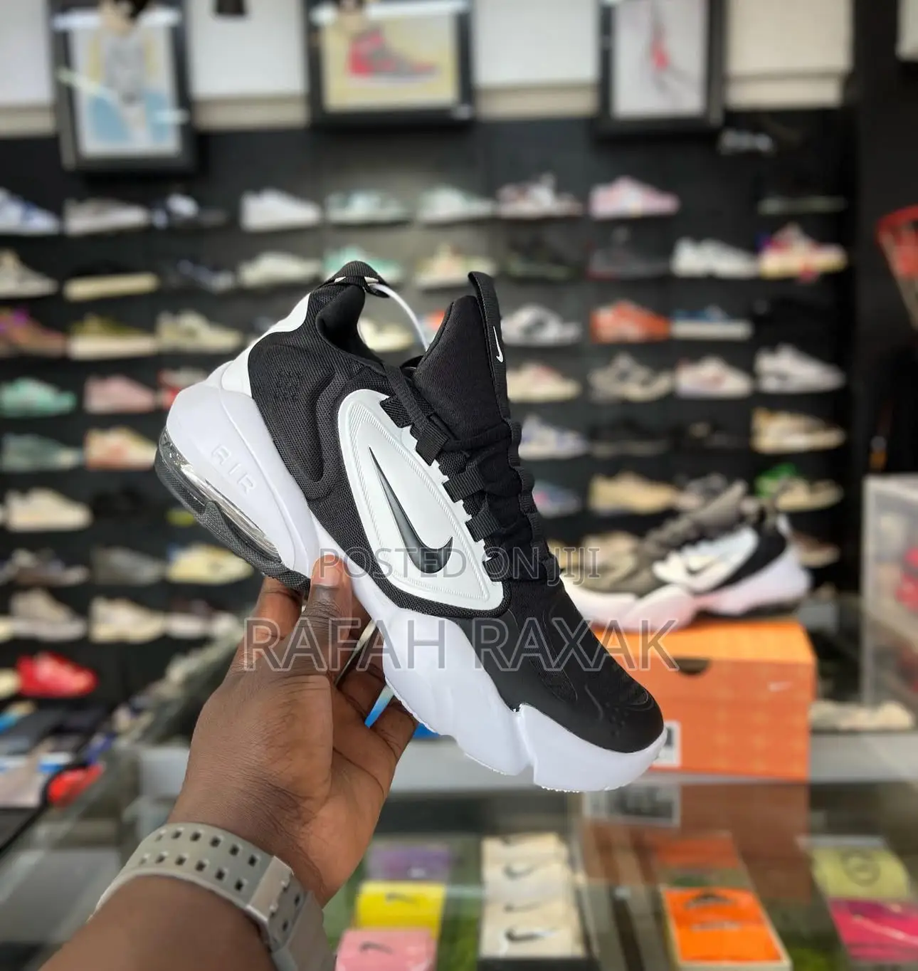Black/White Nike Air Max Alpha Savage Casual Running Sneaker