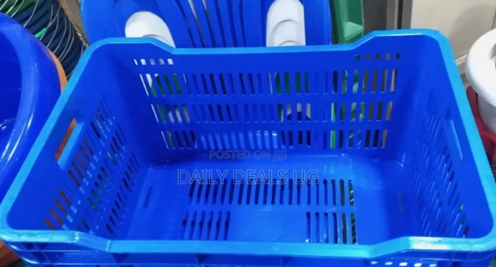 Blue Plastic Basket