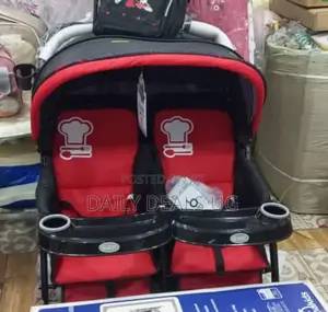 Foldable Double Twin Stroller