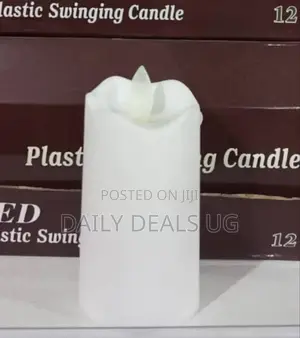 White Plastic Led Candles