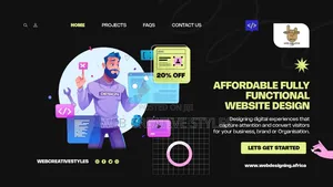 Affordable Fully Functional Website Design, 1/Month Handling