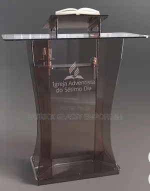 Brown Glass Podium