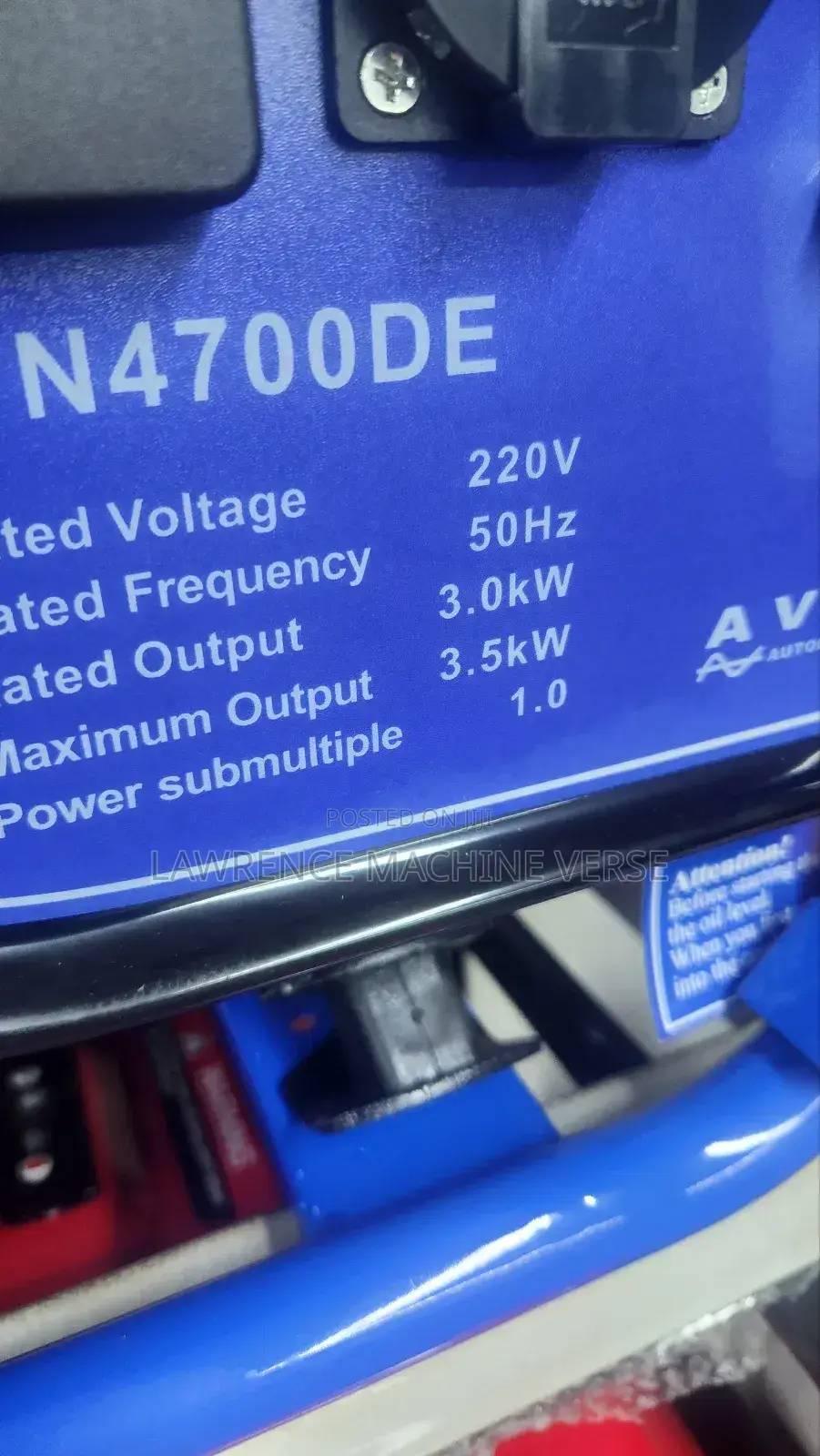 Gasoline Generator 3.5kva Easy Power