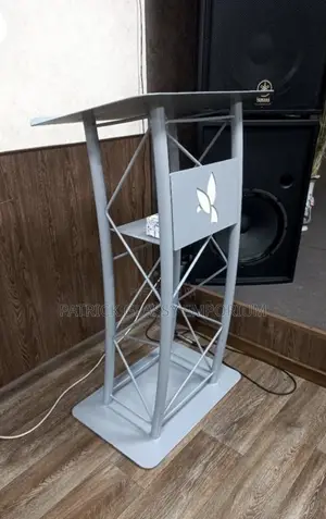 Grey Metallic Podium
