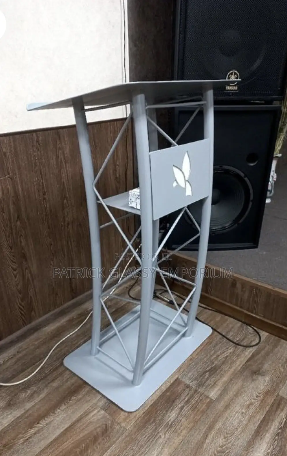 Grey Metallic Podium