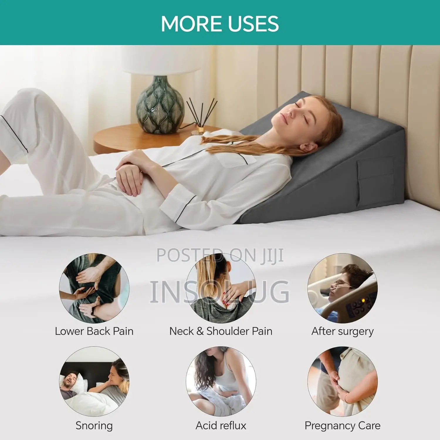 Bed Wedge Pillow
