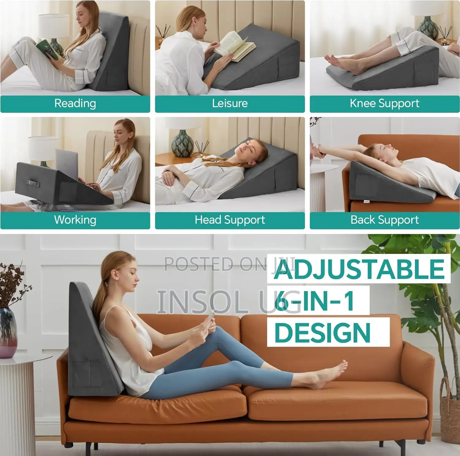 Bed Wedge Pillow