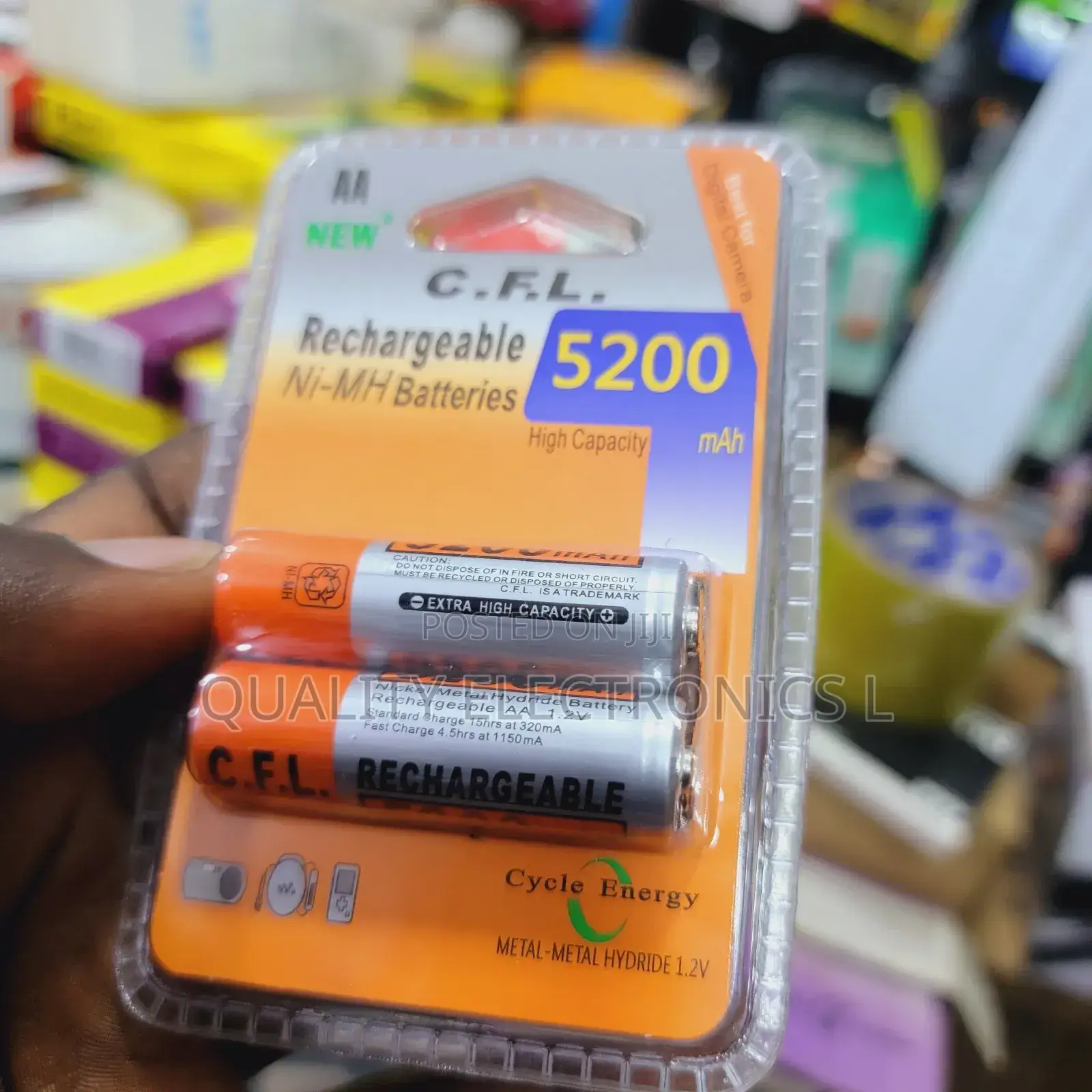 CFL Rechargeable Batteries AA