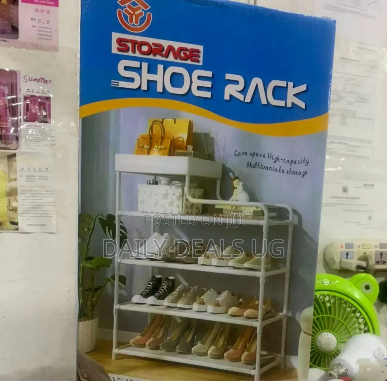 Metallic Storage Shoe Rack