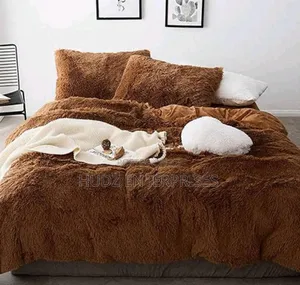 Fluffy Duvet 6pc Coffee Brown