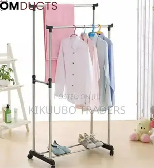 Double Pole Clothes Hanger Rack