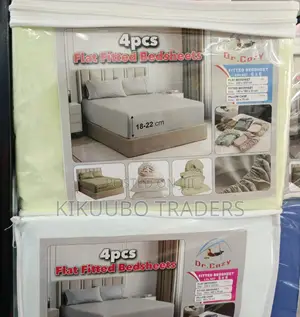 4pcs Fitted Flat Bedsheets