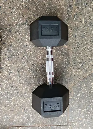 7.5kg Black Hex Dumbell