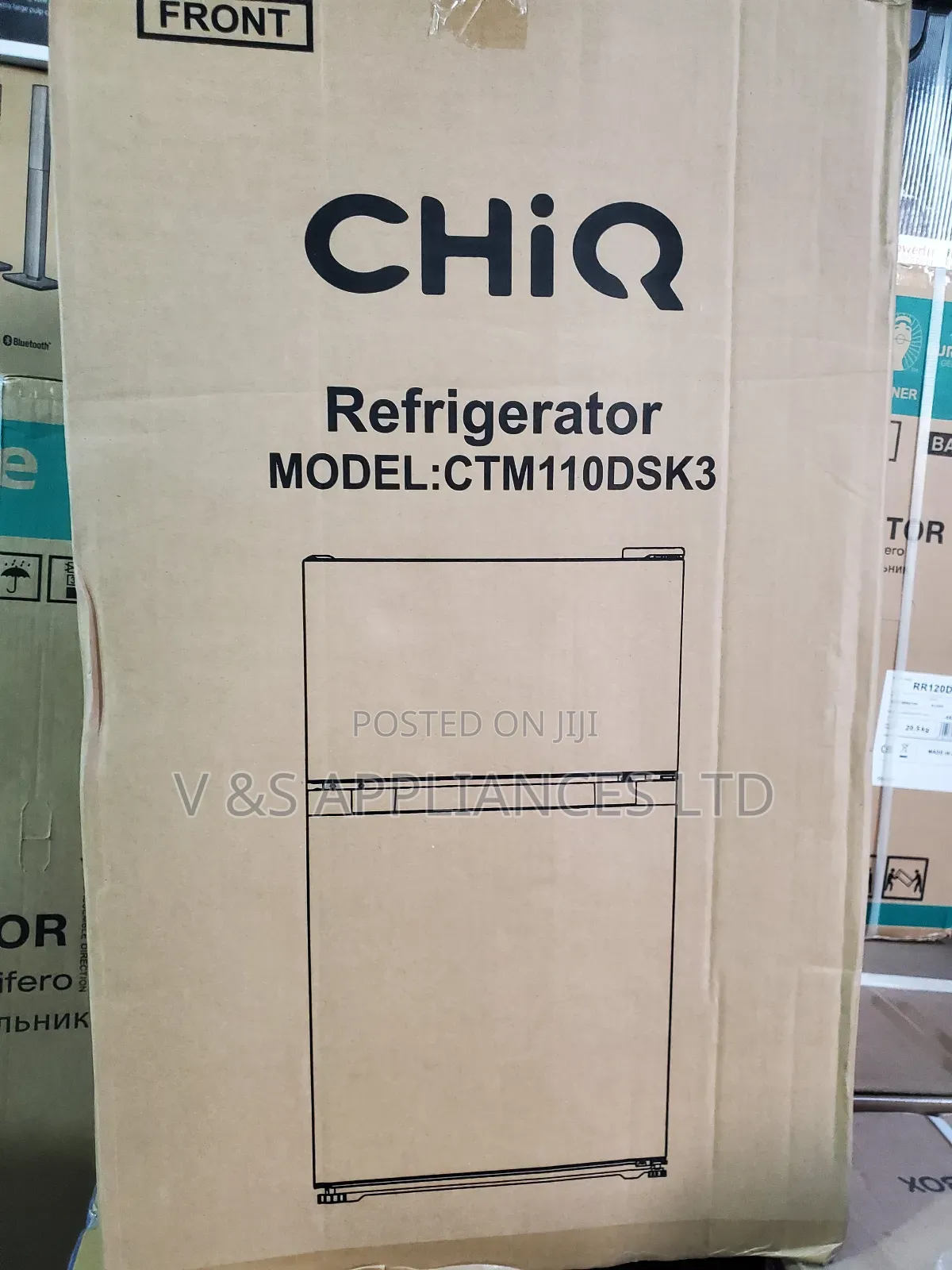 110L Chiq Double Door Fridge