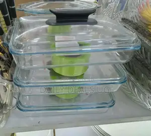3 PCS Glass Serving Dishes