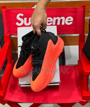 Black/Orange Adidas Anthony Edwards 1 Basketball Sneakers