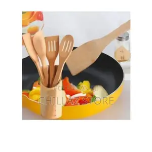 5pcs Bamboo Utensils Cooking Set.