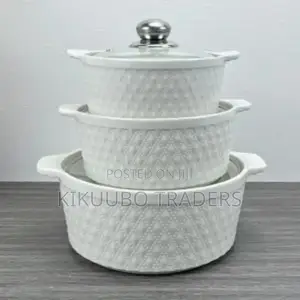 Round Casserole Ceramic Pots Tableware Candle Fire
