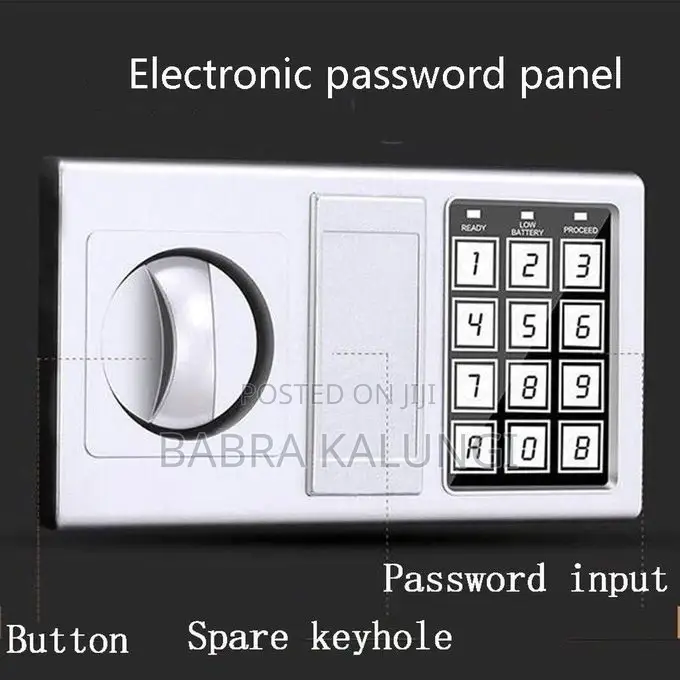 Digital Electronic Safe Box T-17 Number & Key Lock/Unlock