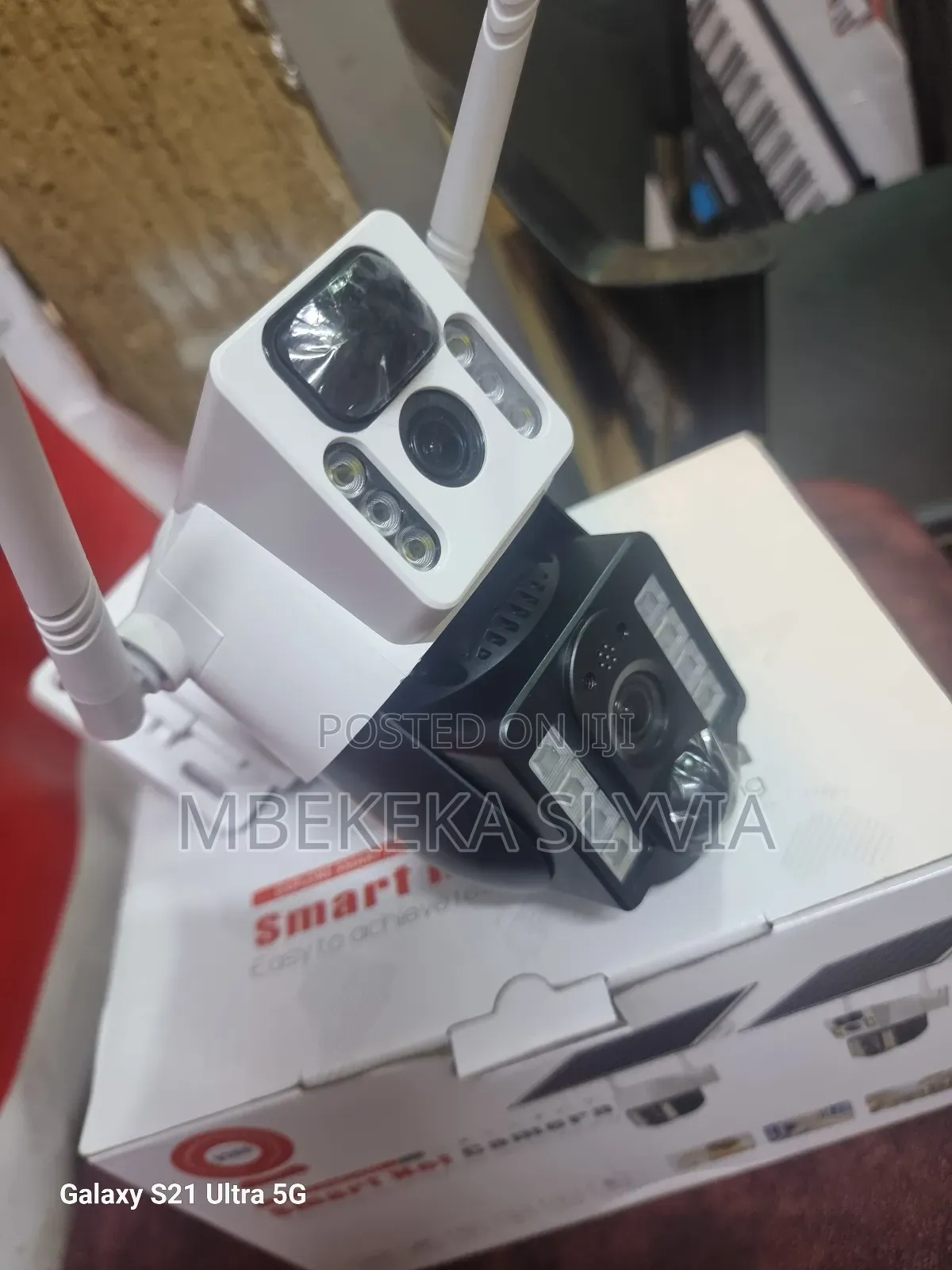 Solar Camera 4g Double Lens White Black, Simcard Camera