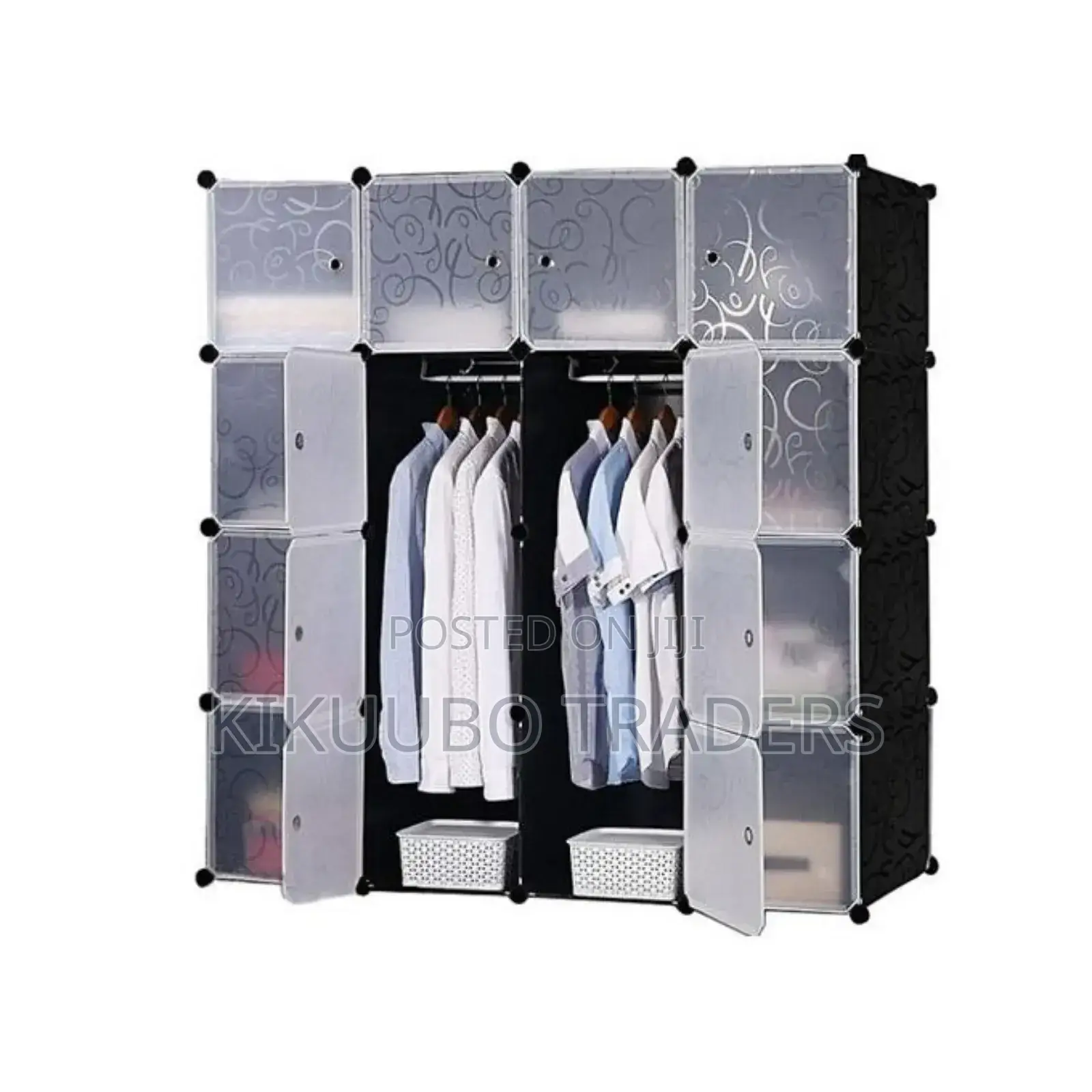 4 Collum Plastic Storage Wardrobe