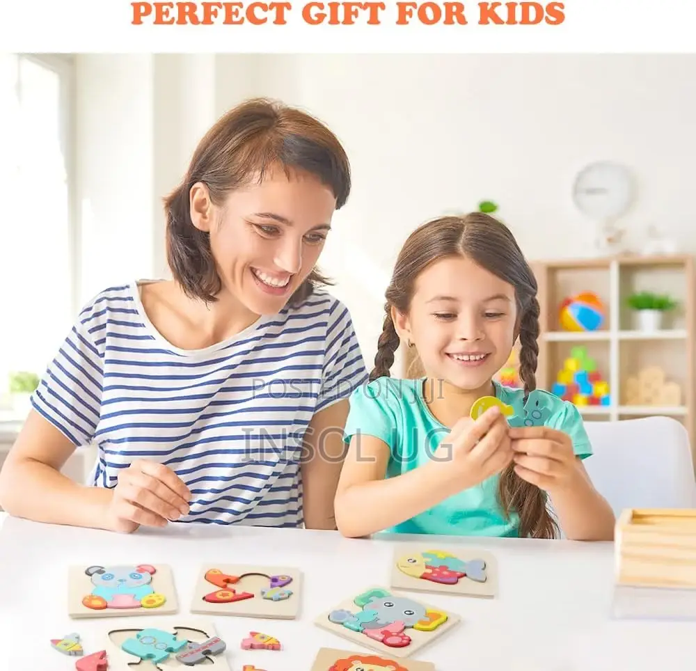 Wooden 3D Puzzles for Kids