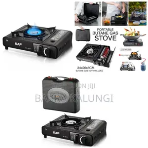RAF Camping Gas Stove With Carrying Case Portable Stove