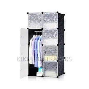 2 Collum Plastic Storage Wardrobe