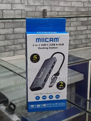 Miicam 5 -in - 1 Usb C / Usb a Hub Docking Station