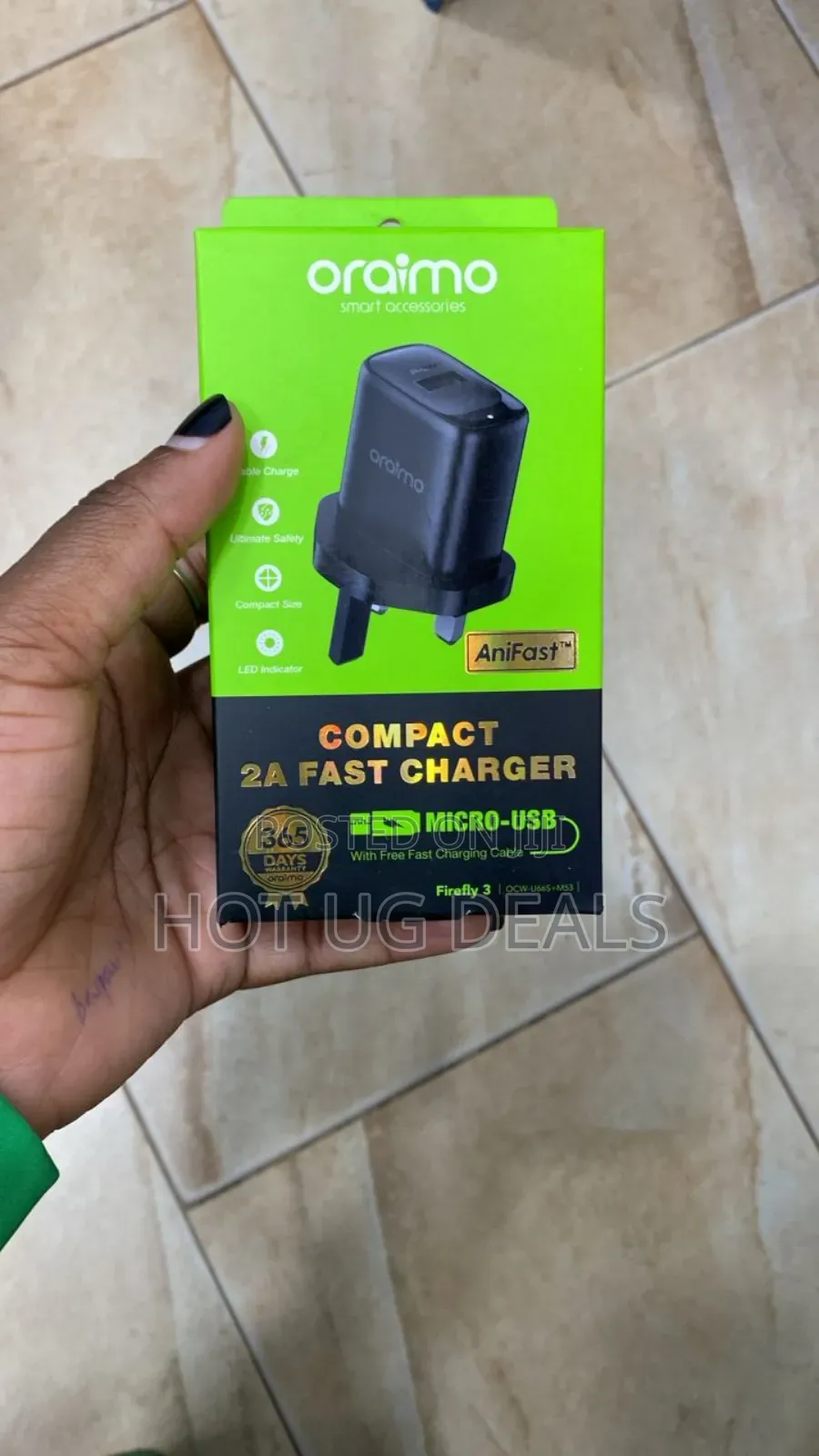Oraimo Firefly Fast Charging Charger Kit With Fast Micro USB