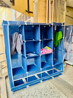 4 Columns Metallic Frame Wardrobe