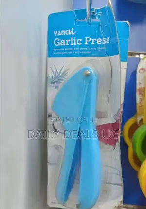 Blue Plastic Garlic Press