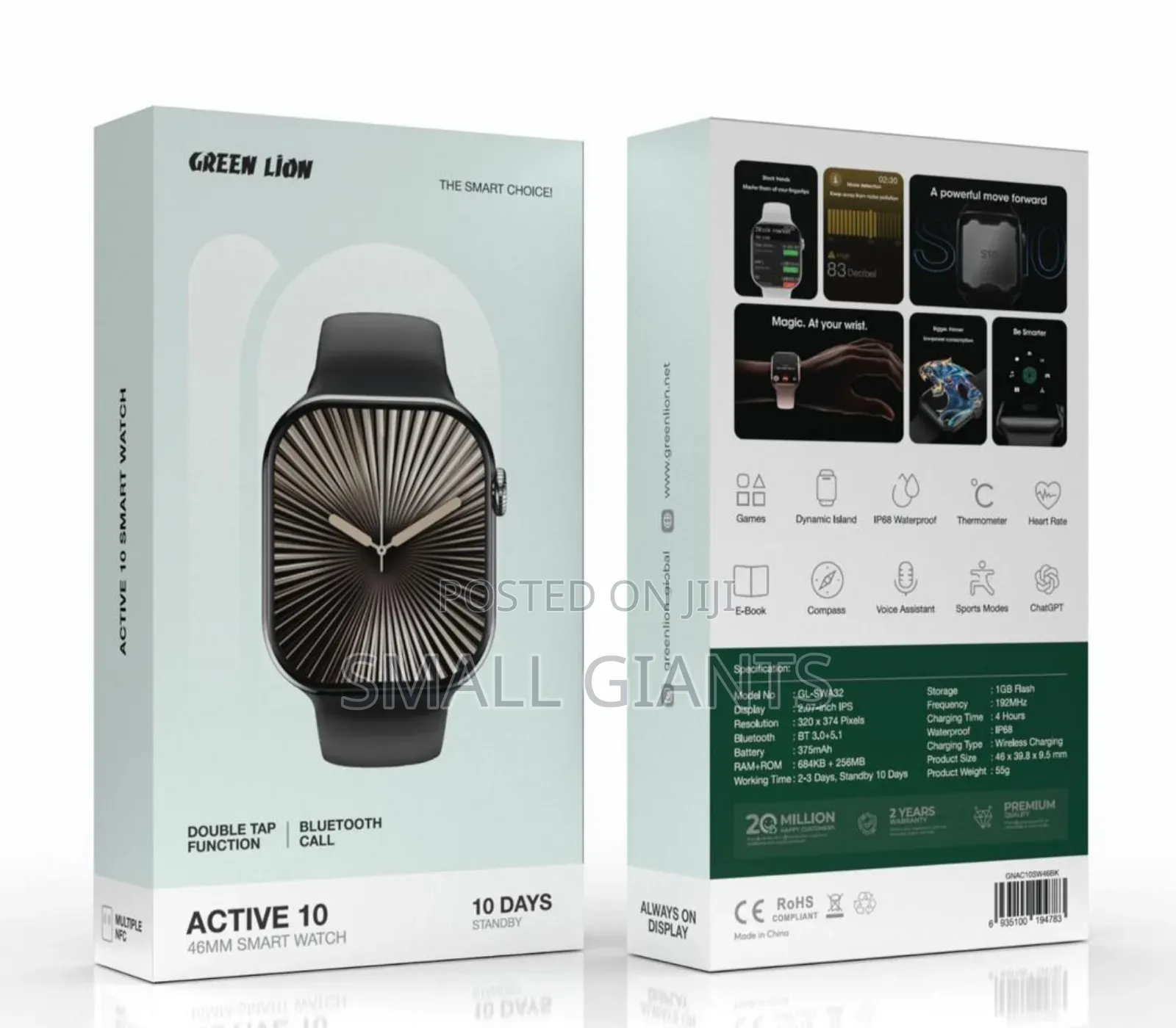 Green Lion Active 10 (46mm) Smart Watch
