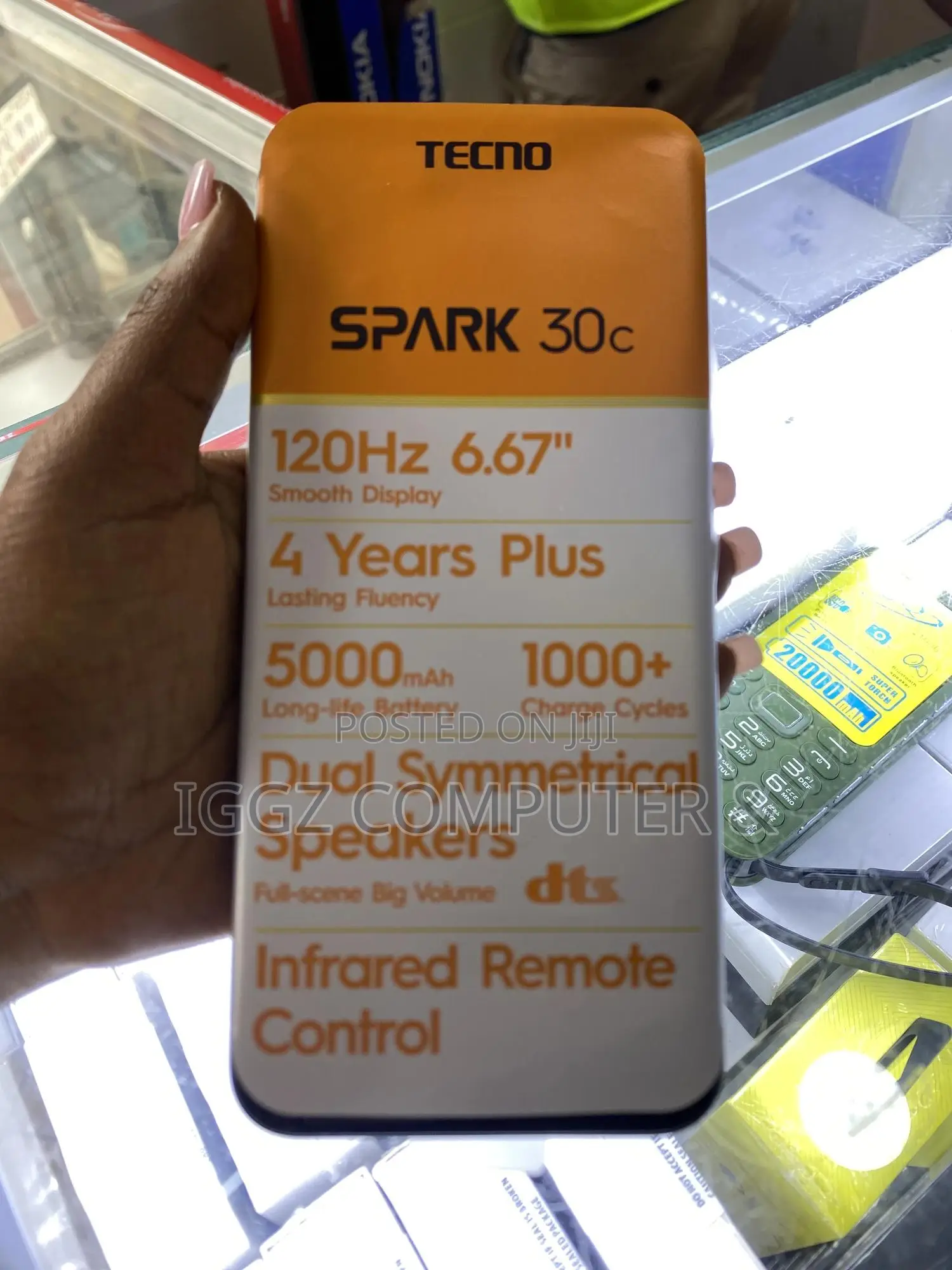 New Tecno Spark 30C 128 GB Black