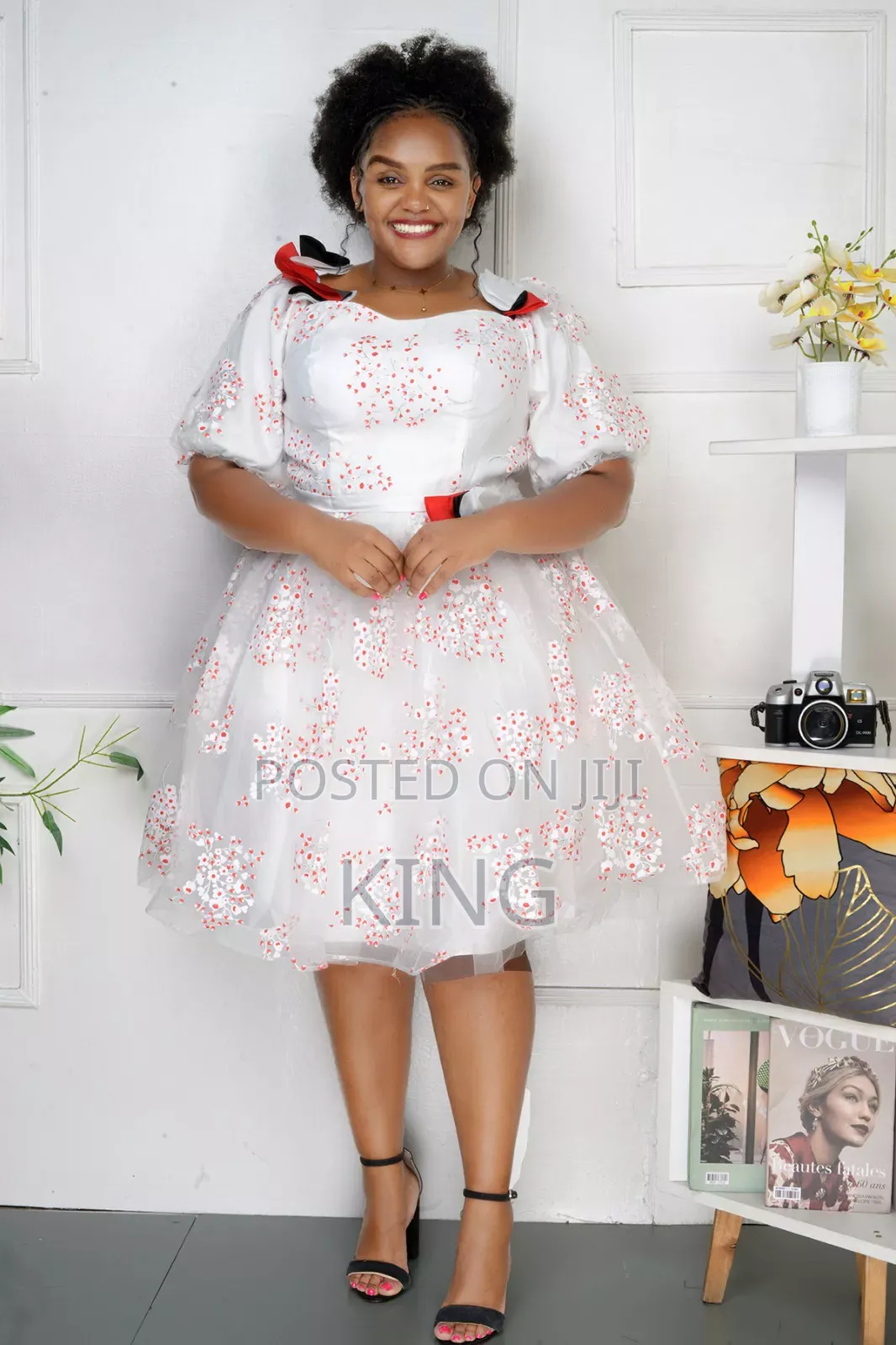 White Fancy Round Dress